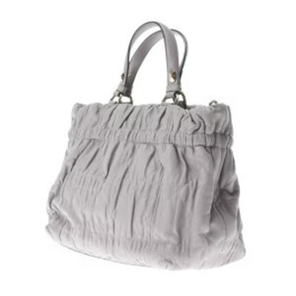 Dior gray leather handbag